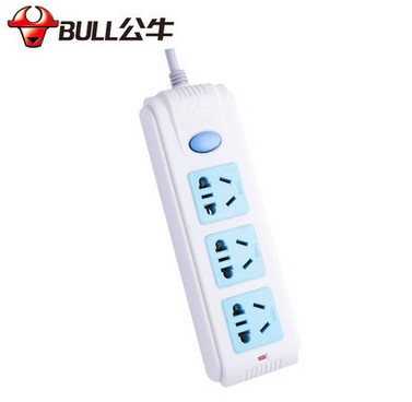 公牛插座接線板拖線板插板GN-212三孔1.8/3米
